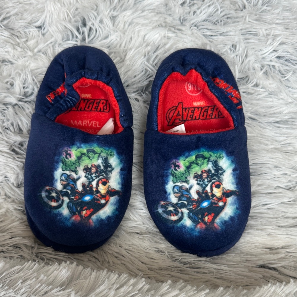 Marvel Avengers Navy and Red Kids One-Piece Footies